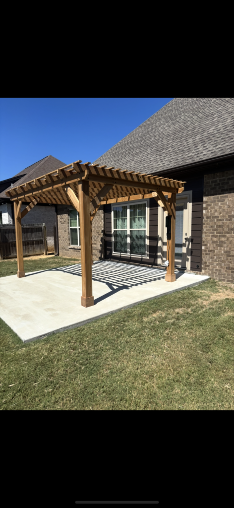 Pergola Assembly and Siding Upgrade in Florence