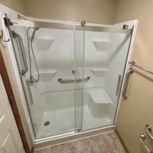 Bathroom Floor and Accessibility Renovation in Russellville